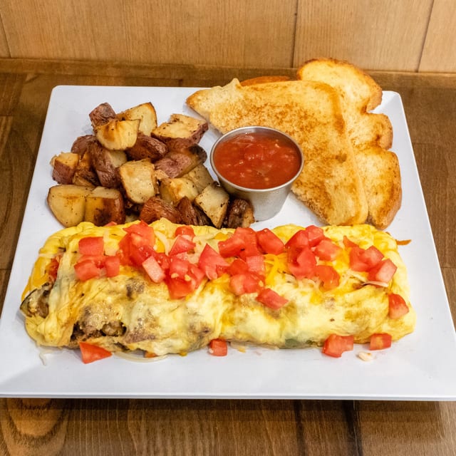 Steak Omelette.