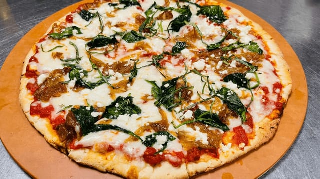 Spinach & Goat Cheese Pizzetta.