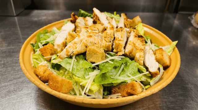Chicken Caesar Salad.