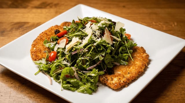 Chicken Milanesa Salad.