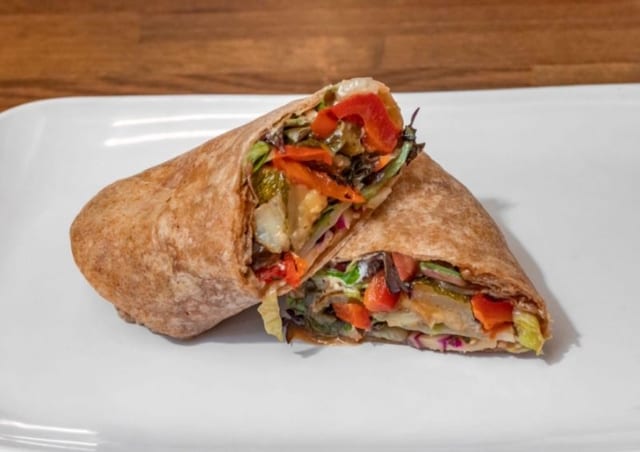 Mediterranean Veggie Wrap.