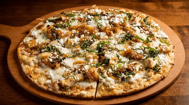 Chicken & Garlic Pizzetta.
