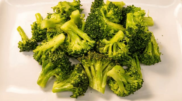 Steamed Broccoli.
